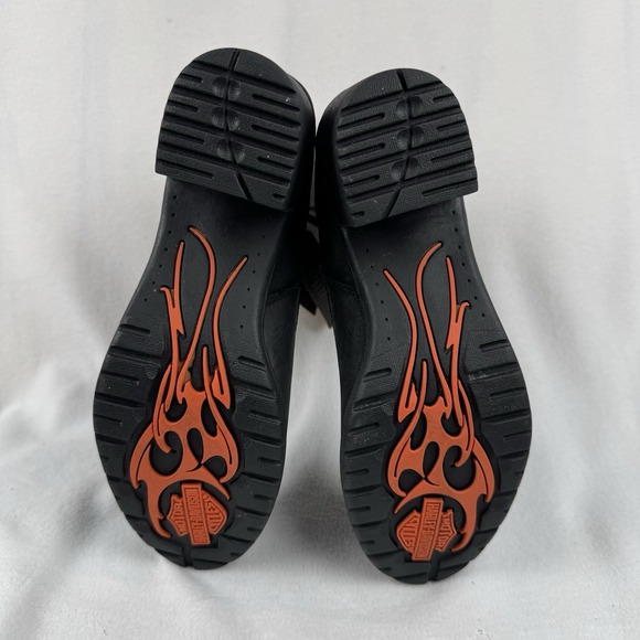 Women's Harley-Davidson Waterproof Black Boots Heels Size 8.5 M Stock #D87203 - Picture 8 of 9